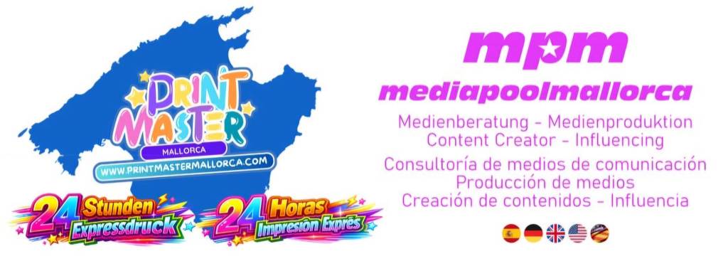 Printmaster Mallorca Drucksachen Werbematerialien Grafikdesign und Mediengestaltung